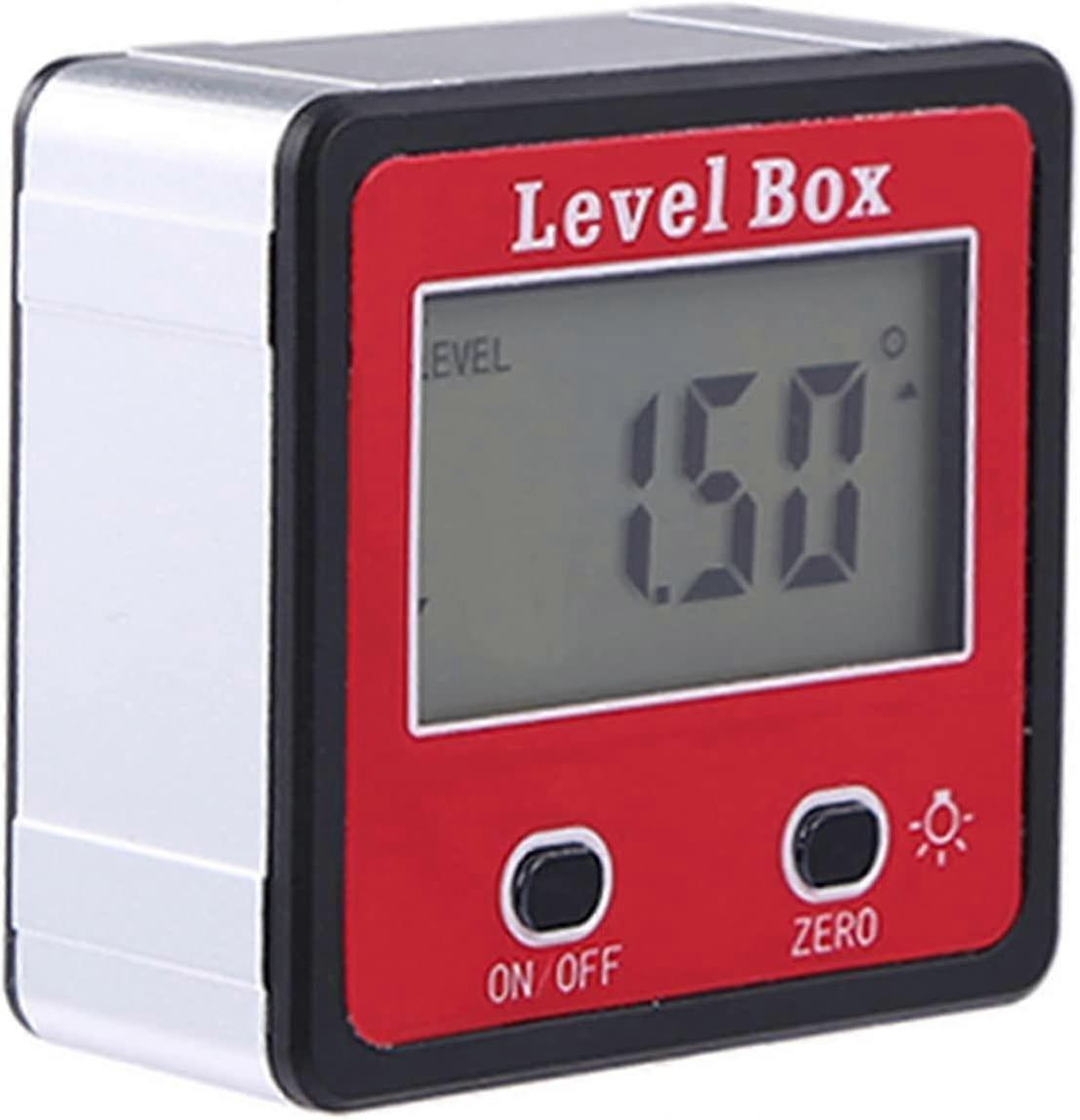 Angle Measure Horizontal Angle Digital Meter Inclinometer, Digital Electronic Level Box Magnetic Base Measuring Tools