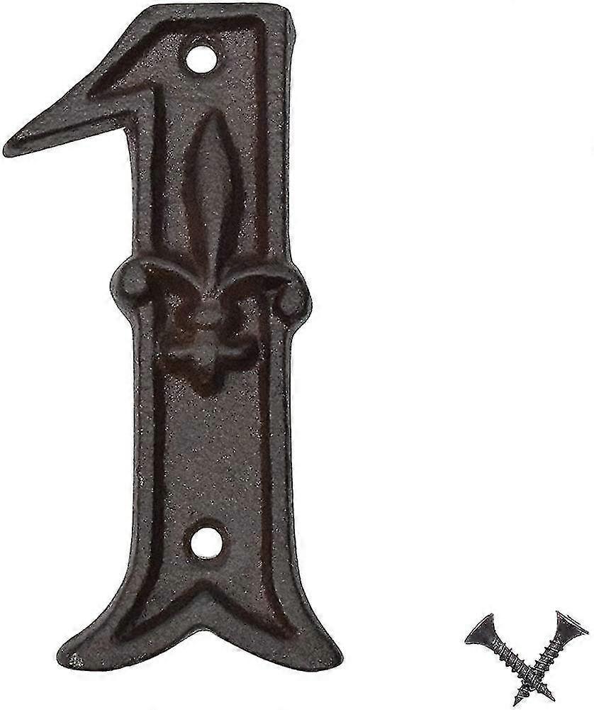 4.7 Inch House Numbers, Cast Iron Address Numbers For Houses, Mailbox Numbers Fo