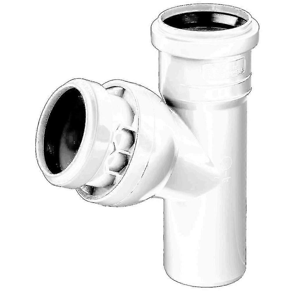 Adjustable Tee Tee Multiplane Connector Fitting Sewage System Installation, 1 Piece, White