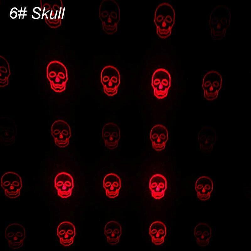 SUNKIA Cross-Star Pattern Motorcycle Fog Lights Motor Laser Foggy Lamp Warming Signal Lights