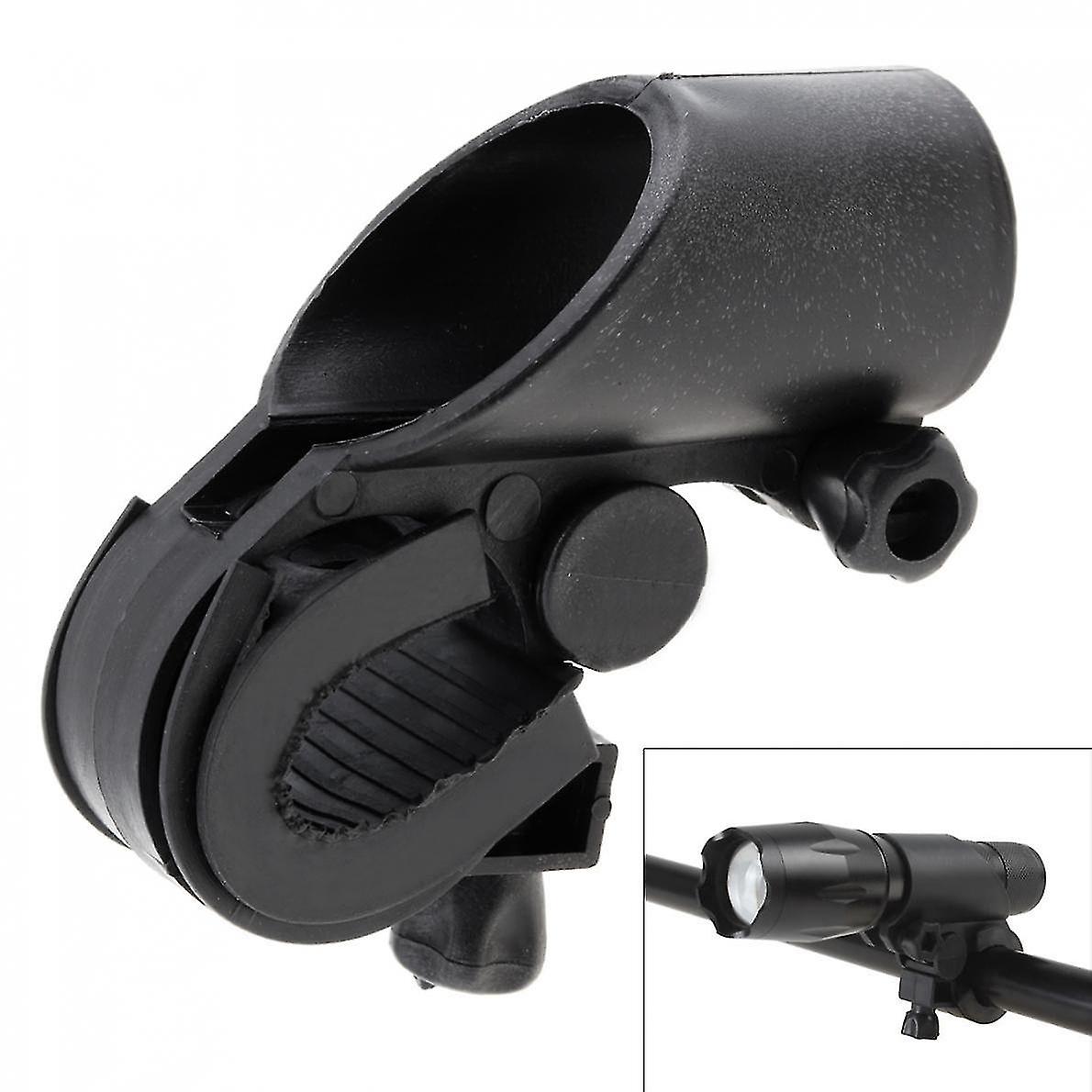 Flashlight Accessories Durable Black Bicycle Light Holder Lamp Clip