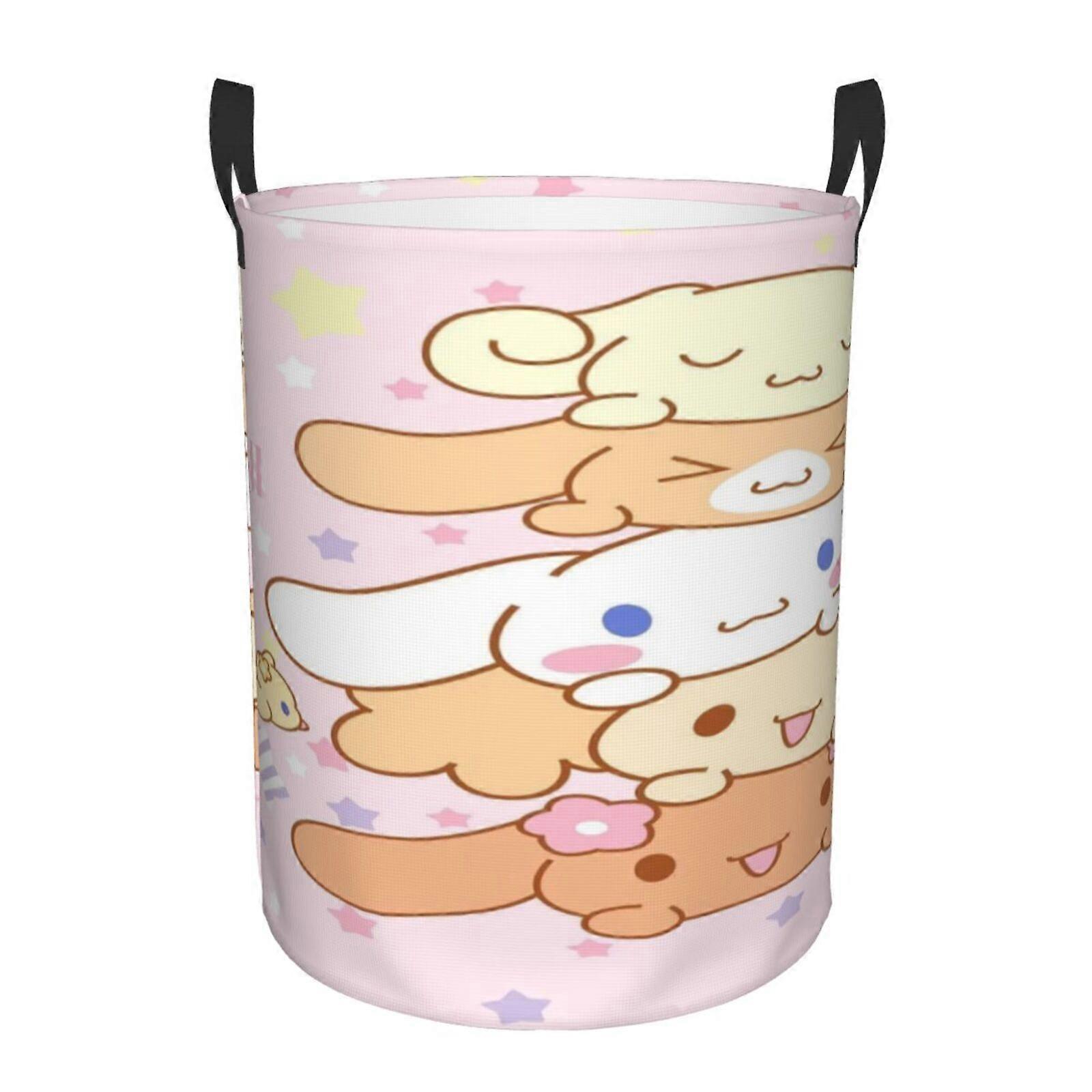 Pompompurin 3d Graphic Flame Laundry Basket Fire Flame Clothes Hamper Storage With Handle-SYS29144
