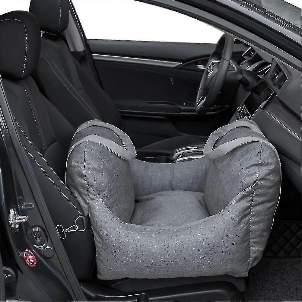 Κάθισμα αυτοκινήτου σκύλου για μικρό σκύλο, pet booster κάθισμα σκύλος ταξιδιού ασφάλεια μεταφορέας αυτοκινήτων με πλευρική αποθήκευση τσέπης πλήρως αφαιρούμενη και πλένεται