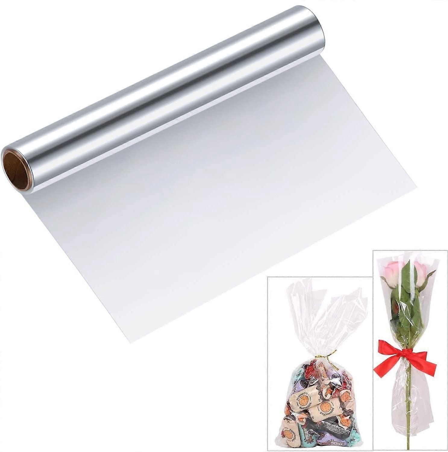 Transparent cellophane roll-40cm x 30m-packaging crafts