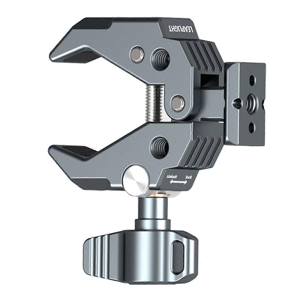 Multifunctional Crab Claw Super Clamp with Base Powerful Fixed Clamp for DSLR Camera Monitors Mic L