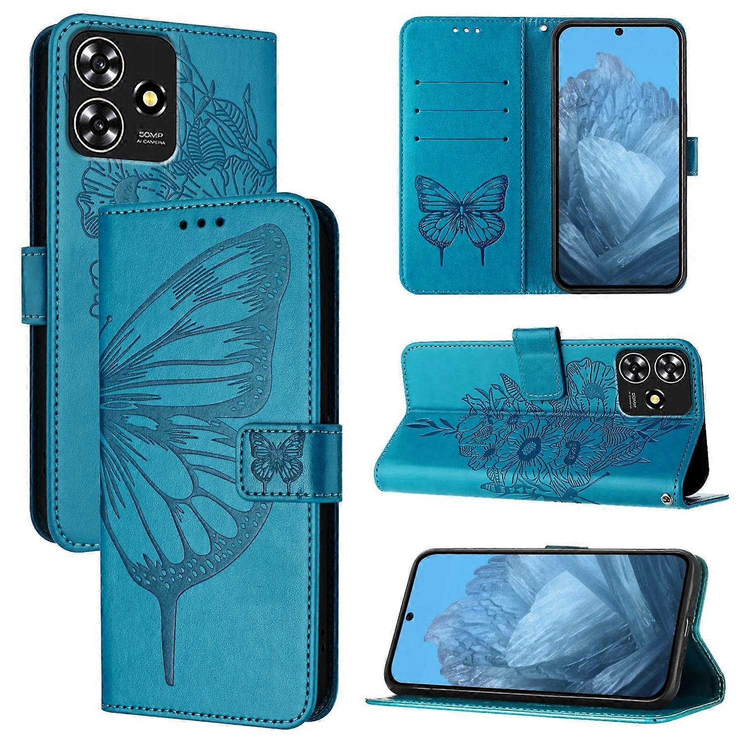 Embossed Butterfly Case For ZTE Blade A73 4G