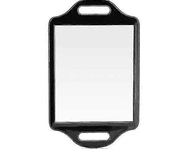 Barber Hand Mirror With Double Comfy Handles, Professional Handheld Mirror For Salon And Barbershop (14 X 8.5) -xx-eyzi