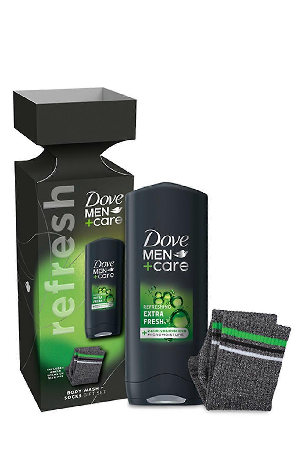 Dove M+C Refresh Extra Fresh Bodywash Gift Set w/ AnkleSocks
