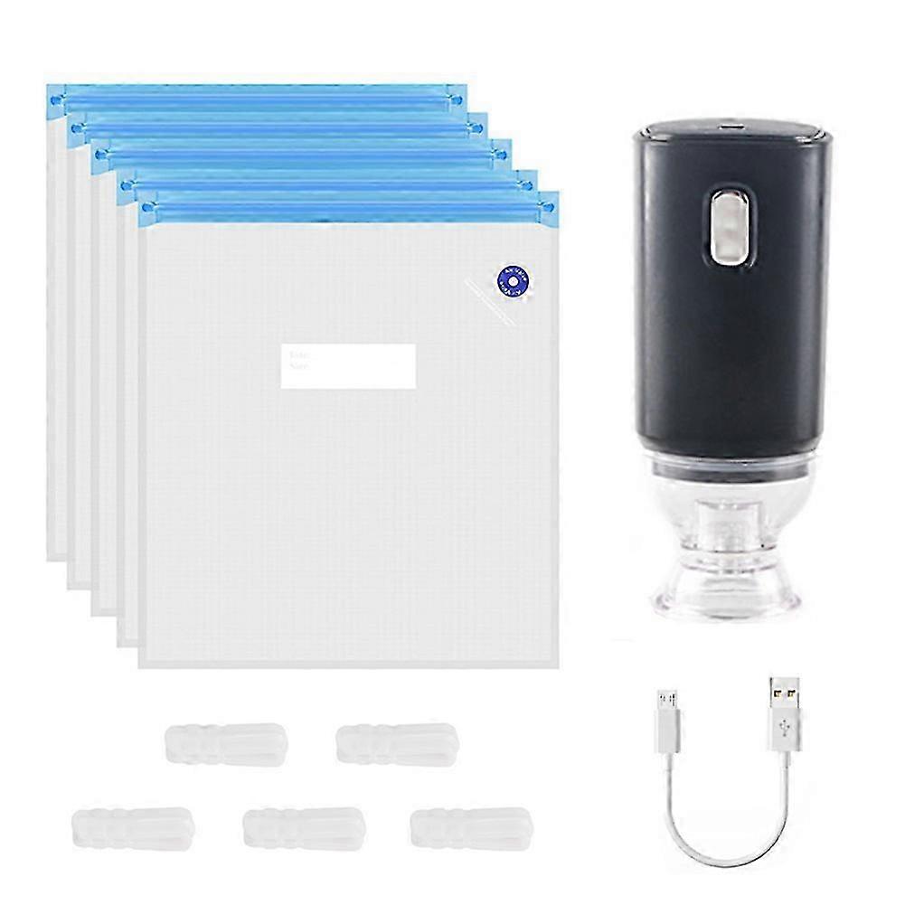 USB قابلة لإعادة الشحن مضخة الهواء الكهربائية مجفف + 5 قطع مجموعة كيس لطابعة 3D PLA خيوط فراغ كيس 1-Key