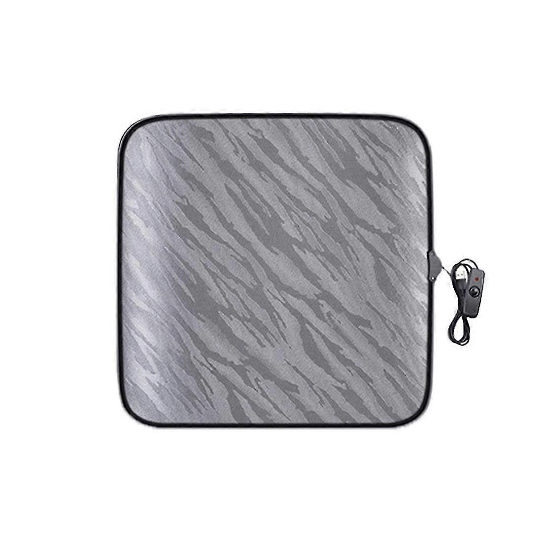 Warm small square cushion car winter plush heated seat cushion seat cushion with heating soft and warm universal