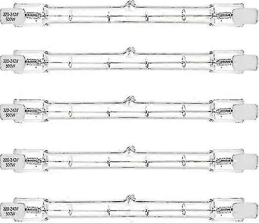 5pcs 500w R7s proiettore alogeno lineare J118 500w Lampadina di sicurezza a doppia estremità 118mm Lunghezza