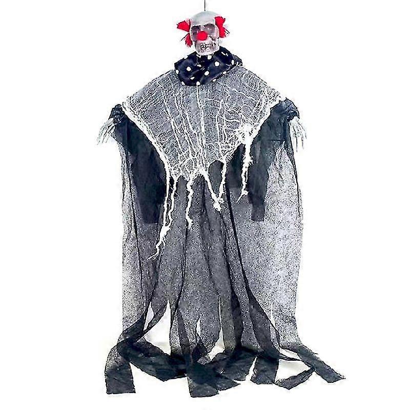 ハロウィーンの頭蓋骨ハンギングゴーストペンダントガーゼハンギングゴーストシーンレイアウトガーデンデコレーション小道具(ランダム)