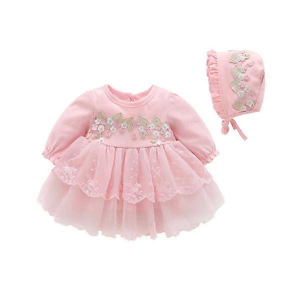 Jarní Kojenecká dívčí párty Krajka Tutu Princezna Šaty + Klobouk Kostým Set