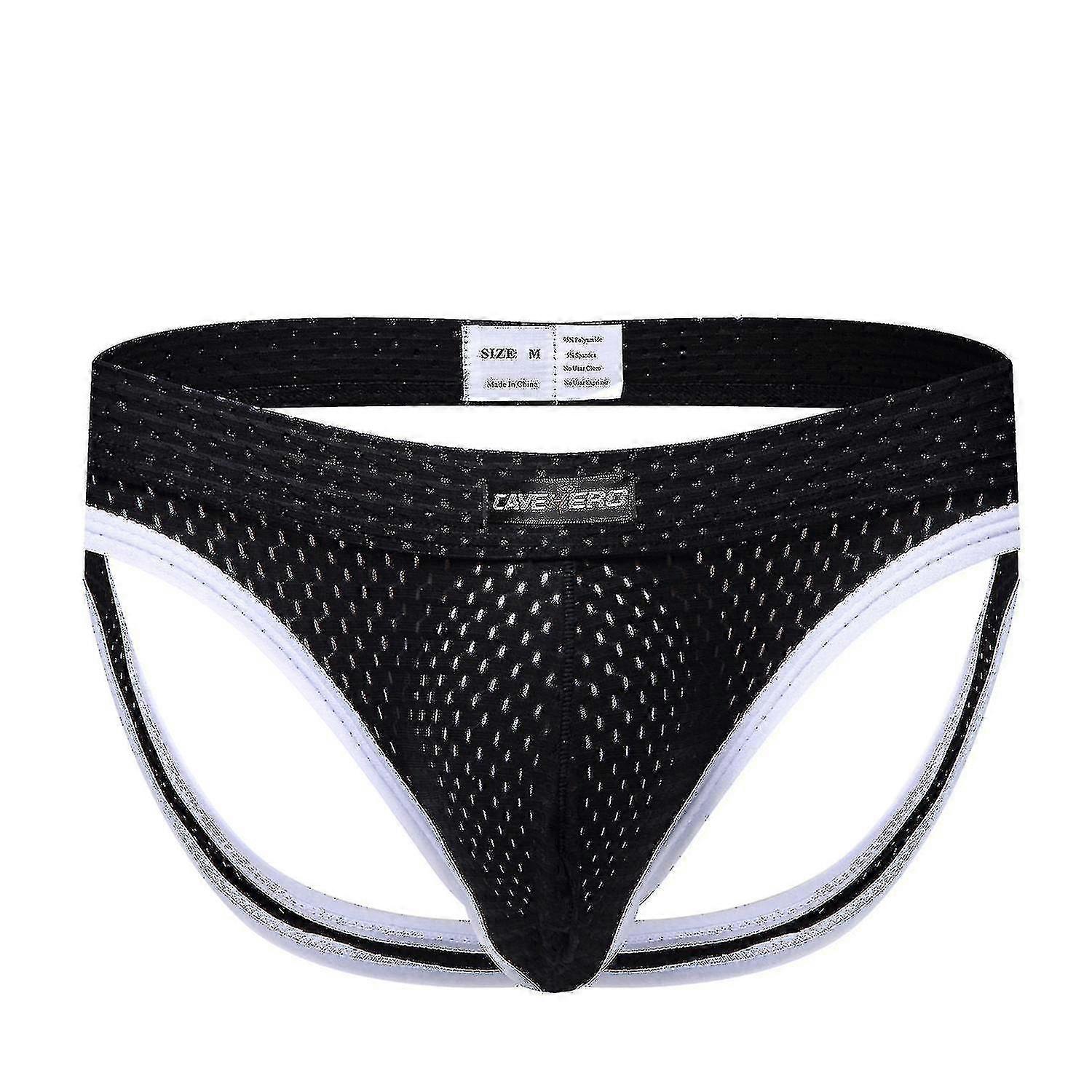 الرجال مثير التنفس ثقوب الملابس الداخلية Jockstrap موجزات الحجم S ~ xxxl
