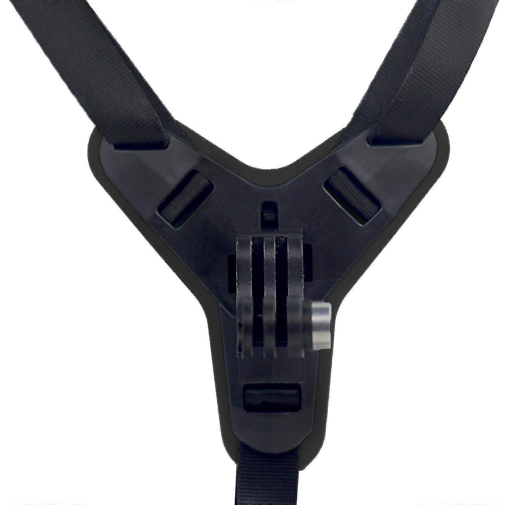 Black chin Holder With Motorcycle Full Face Helmet Strap + Extra For Different Scenarios Flat And Curved Adhesive Mount For Gopro insta360-dji-sjcam-a