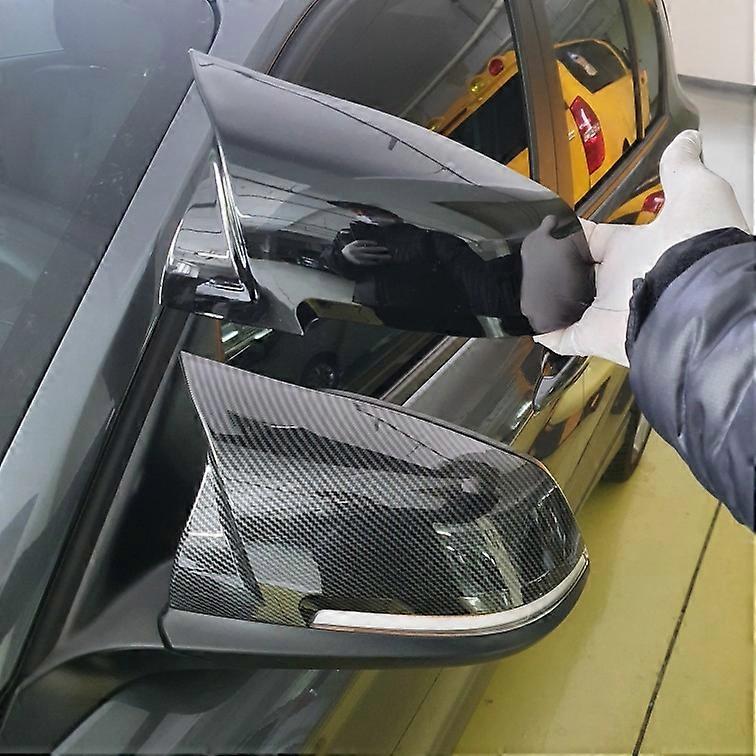 Coque Rétroviseur Fibre Carbone Look Pour BMW Série 1/2/3/4 (F20 F30 Etc.) - Style M3/M4 - Accessoire Tuning