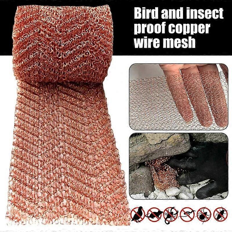 4 Wire Copper Mesh Filter Column Packing Woven Wire Screen Filter For Distillation 12.7Cm Distillation Apparatus Home Brew Beer