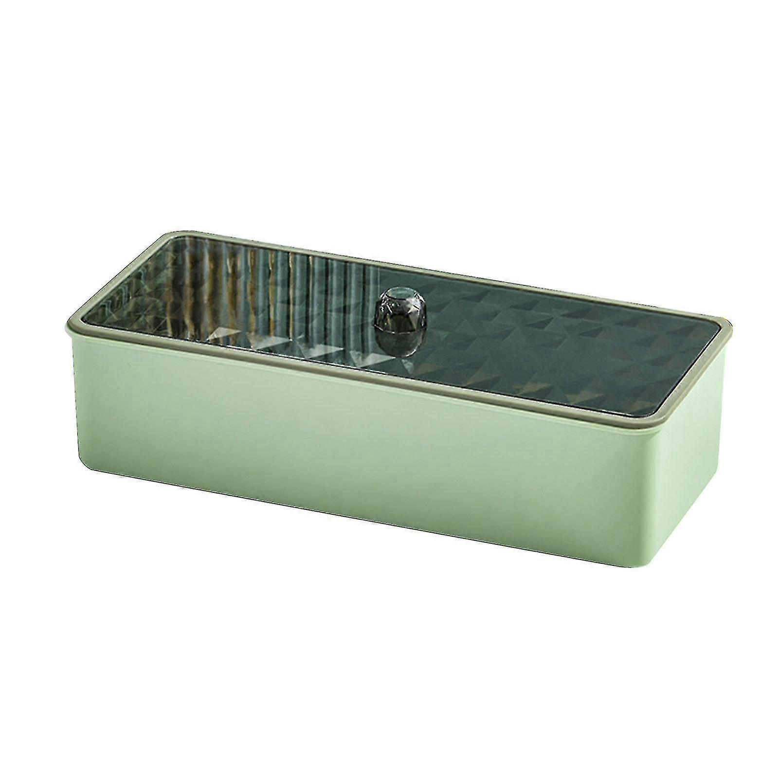 Multilayer Dustproof Draining Chopstick Storage Box for Kitchen - Green