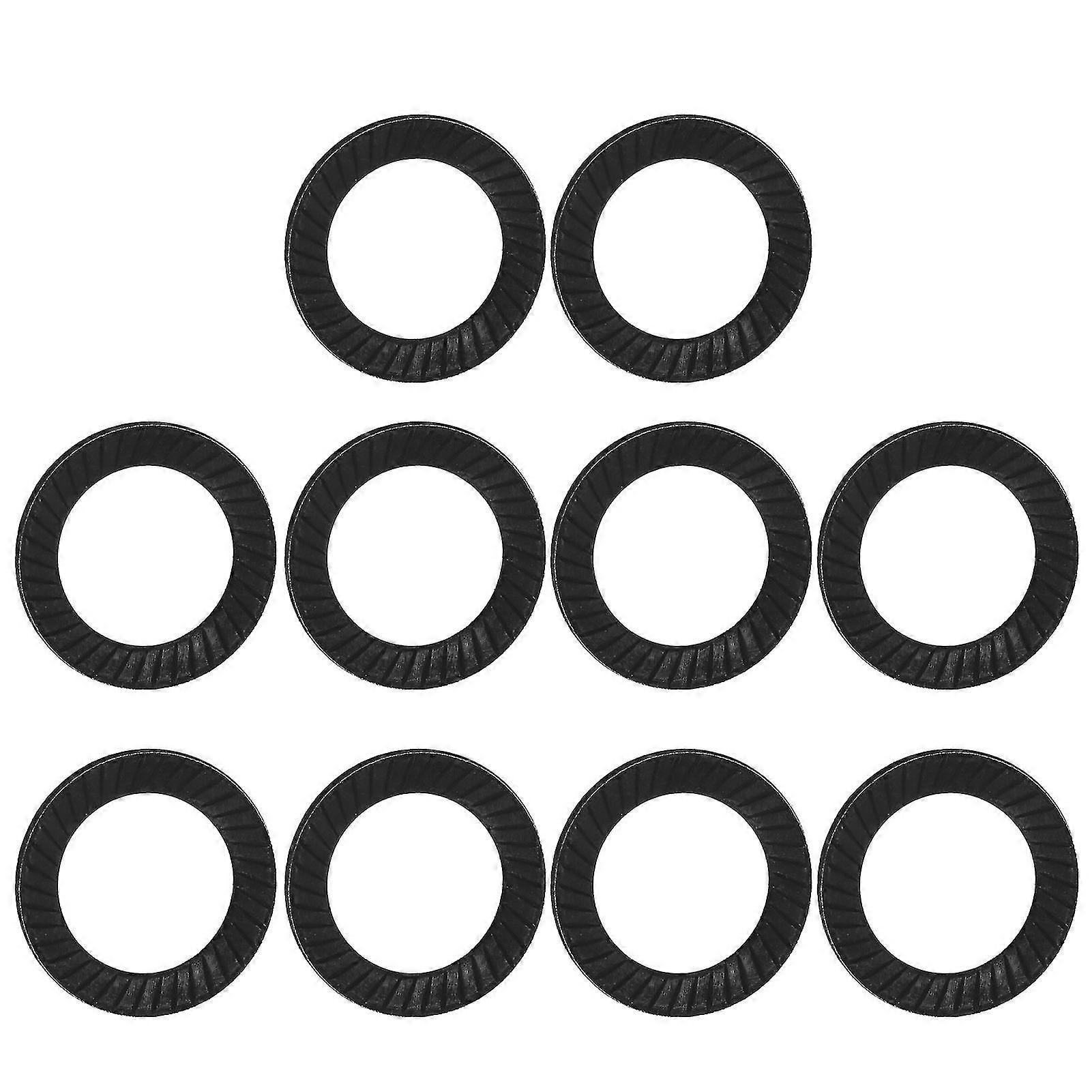 10pcs M12 Steel Ribbed Lock Washer Spacers Washers