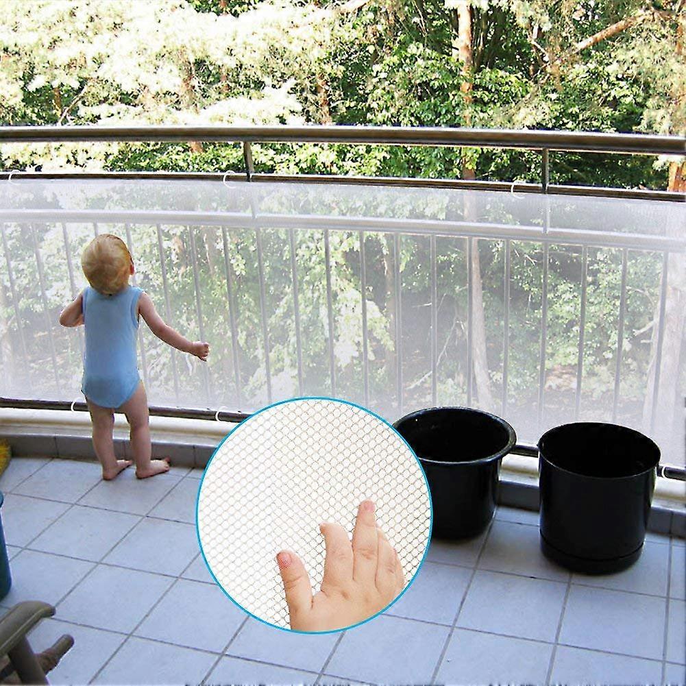 8 Ft Safe Rail Net for Pet/Kids/Toy - Child Safety Net, Sturdy Mesh Fabric Material