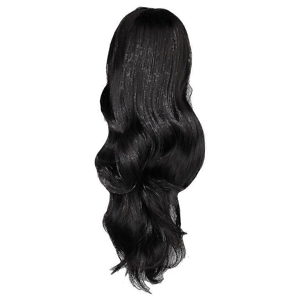 Women's Full Wigs Long Wavy Wig - Black