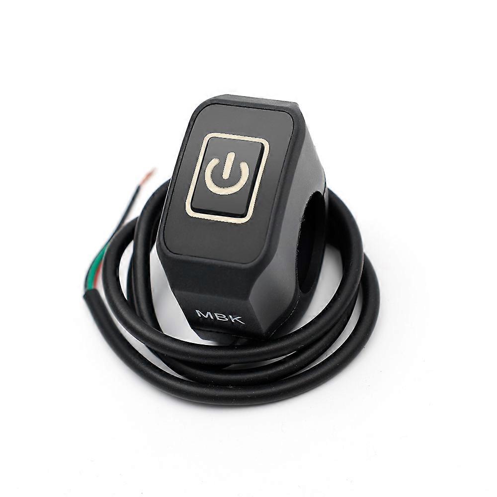 22mm Motorcycle Handlebar Switch with Led Light 12V Electric Star Pressure Waterproof Control Switch Button Modified Accessories