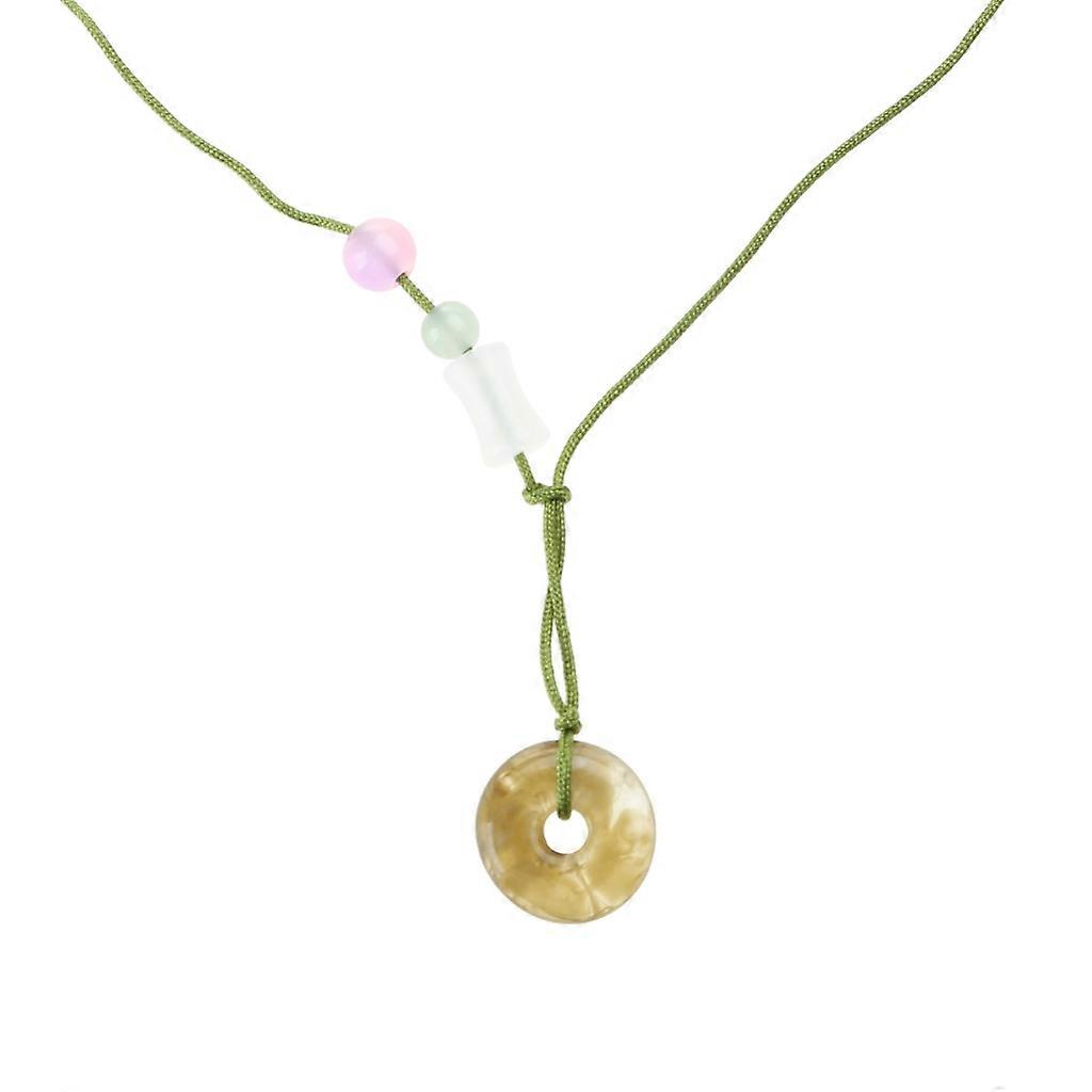 Peace Buckle Pendentif Collier Chinois Style Pull Chaîne Collier