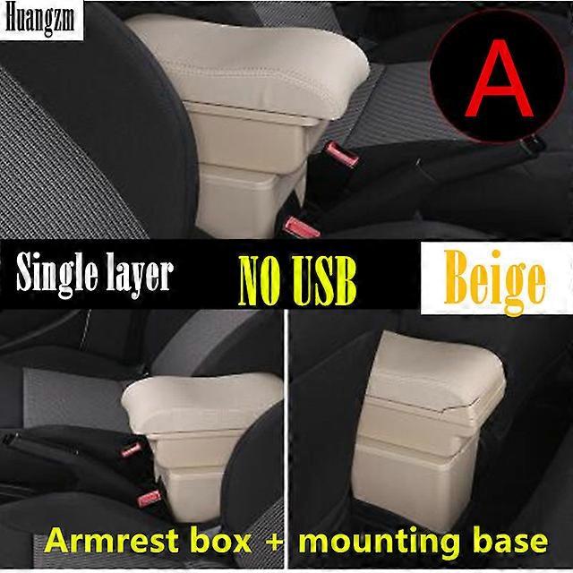 Accoudoir Central Pour Renault Clio 5 - Rangement Supplémentaire - Réglable Et Facile à Installer - Cuir PU - Sans USB Ou Avec 3 Ports USB - 12