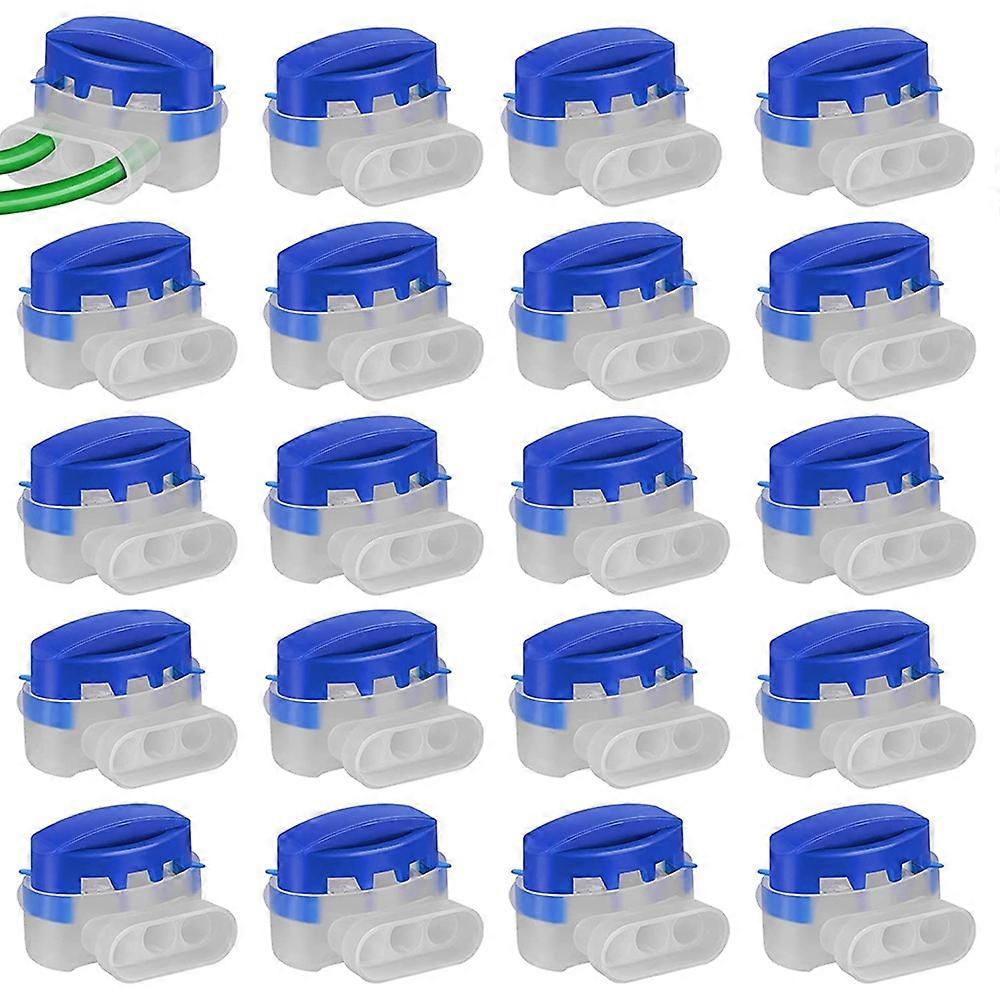 Cable Connector, 20 Pieces Cable Connectors for Robotic Lawnmower, Automower Waterproof Cable Clamps Connection Clamps