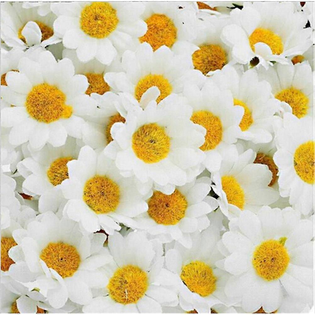 100 adet Yapay Gerbera Papatya İpek Çiçekler Diy Düğün Parti Için Kafalar