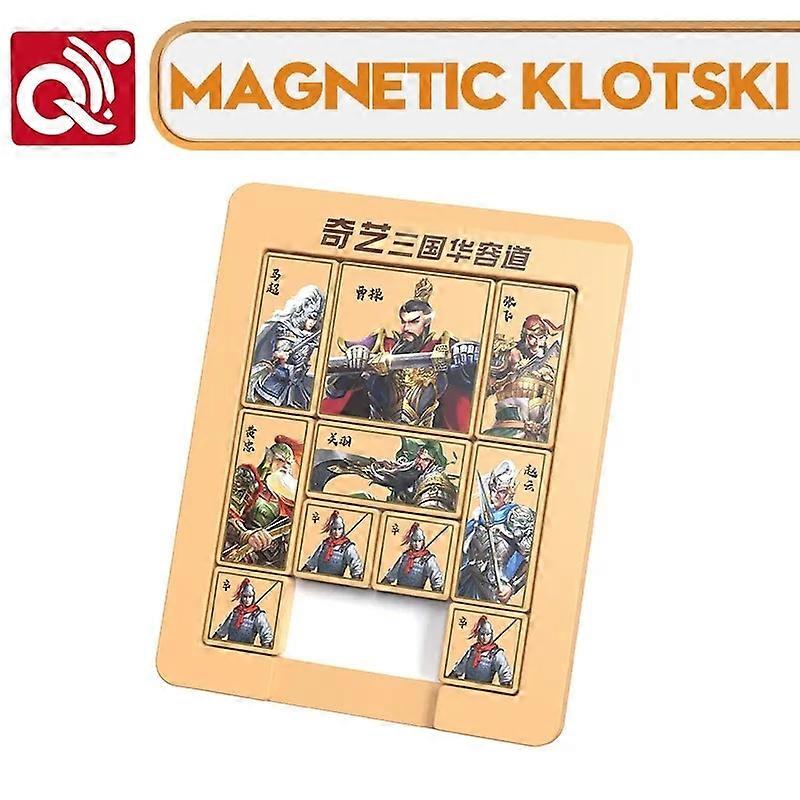 QiYi 3x3 Number Sliding Klotski Game Puzzle Toys For Family Playing Wooden Number Sliding