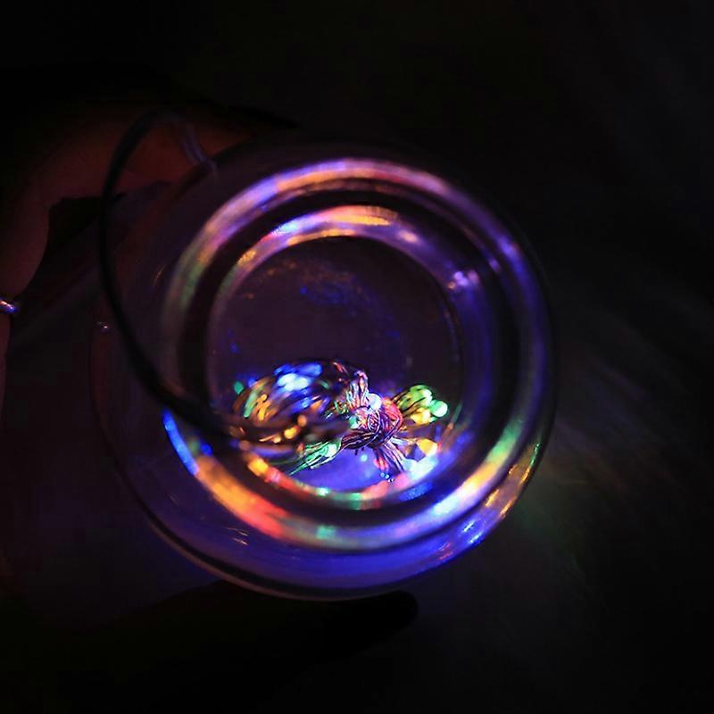 10PCS Led Copper Wire Fairy Battery Powered LED String Lights Wedding Party Indoor Christmas Decoration Garland Lights,colorful