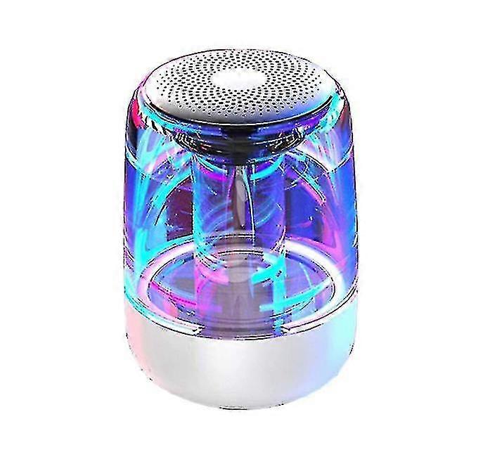Wireless Bluetooth Speaker 3d Surround, Colorful Night Light(white)