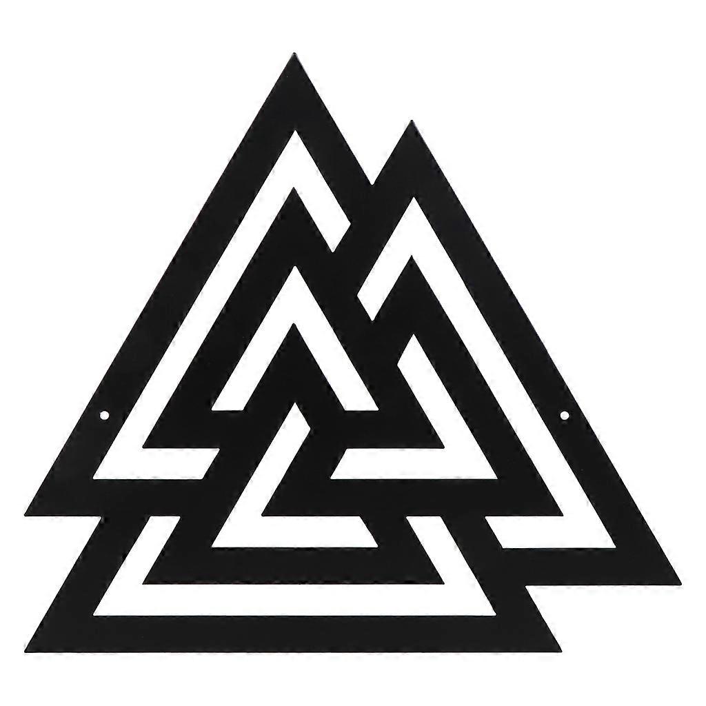 Metal Wall Decor Triangular Wall Art Hanging Decorations for Home Bedroom