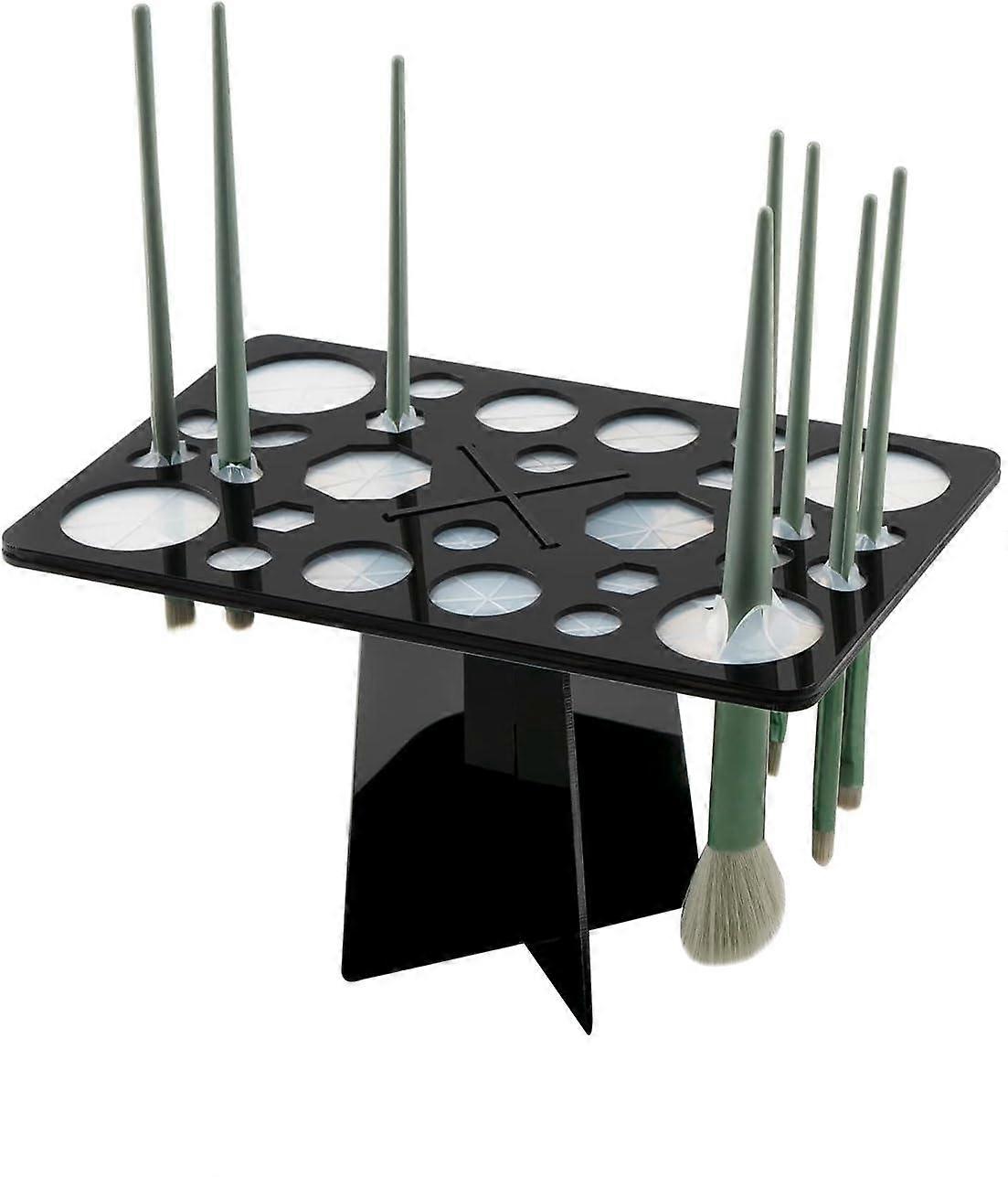 Makeup Brush Drying Rack, Collapsible Acrylic Makeup Brush Holder