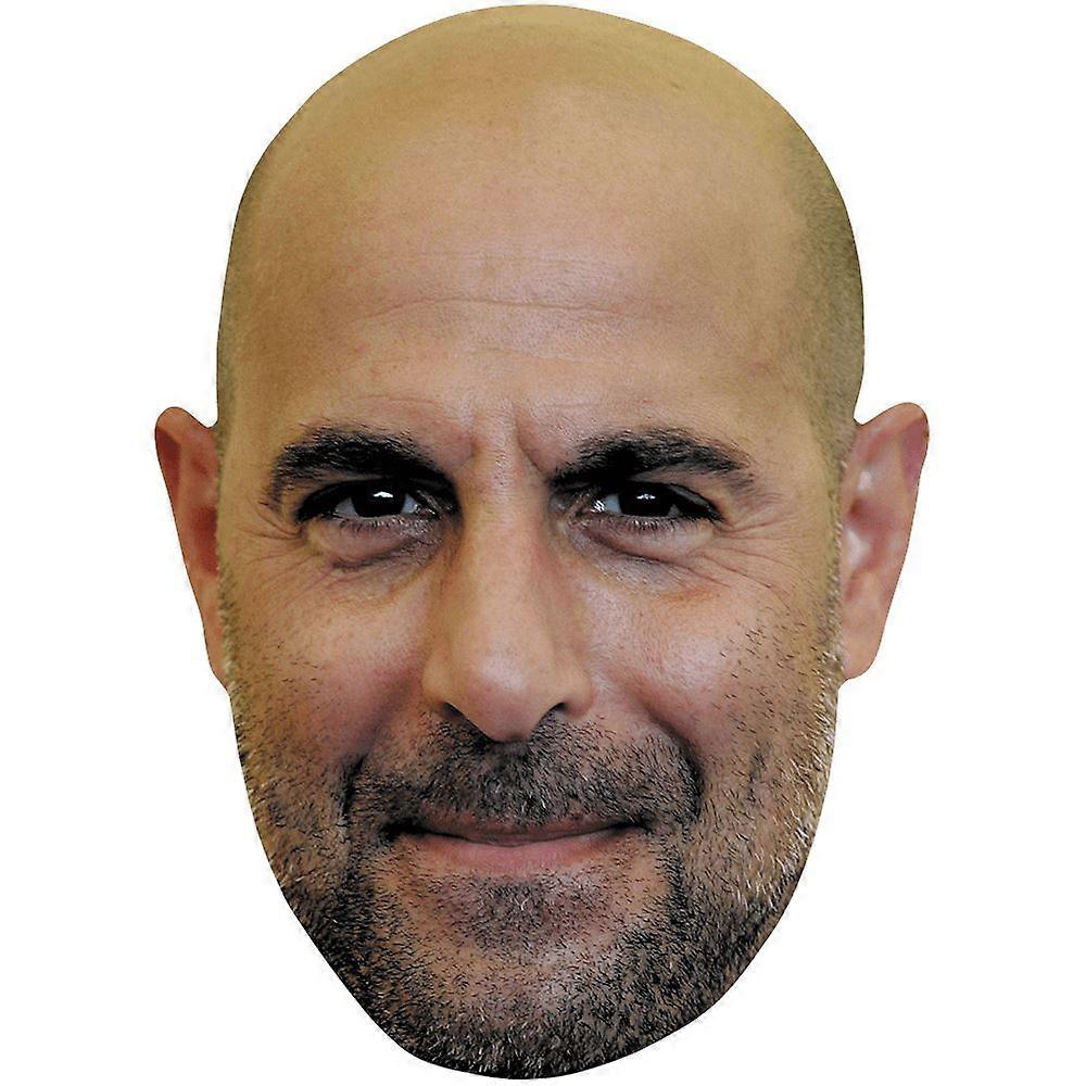 Stanley Tucci (Stubble) Celebrity Mask, Flat Card Face