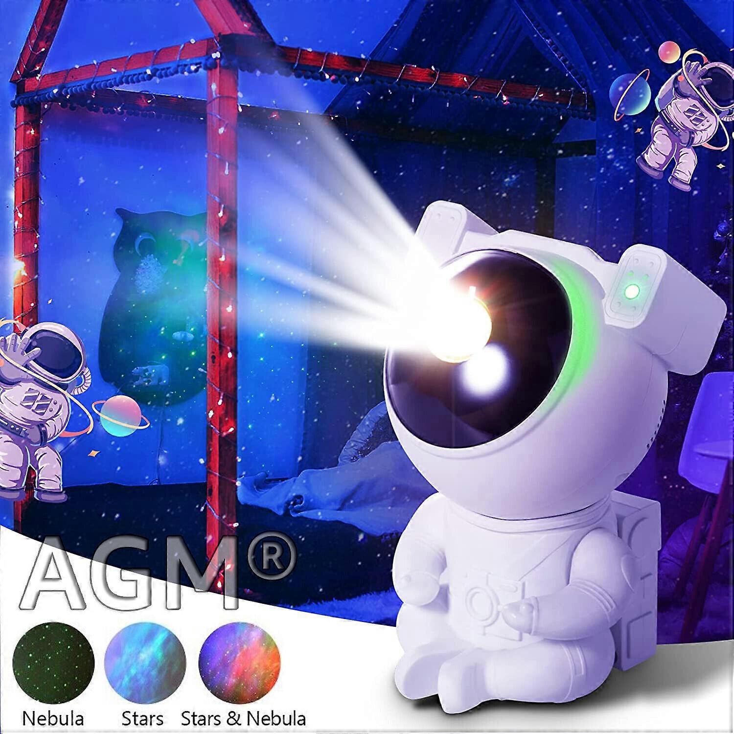 Astronaut Galaxy Projector Starry Night Light Space Nebula Night Lamp W/ Remote