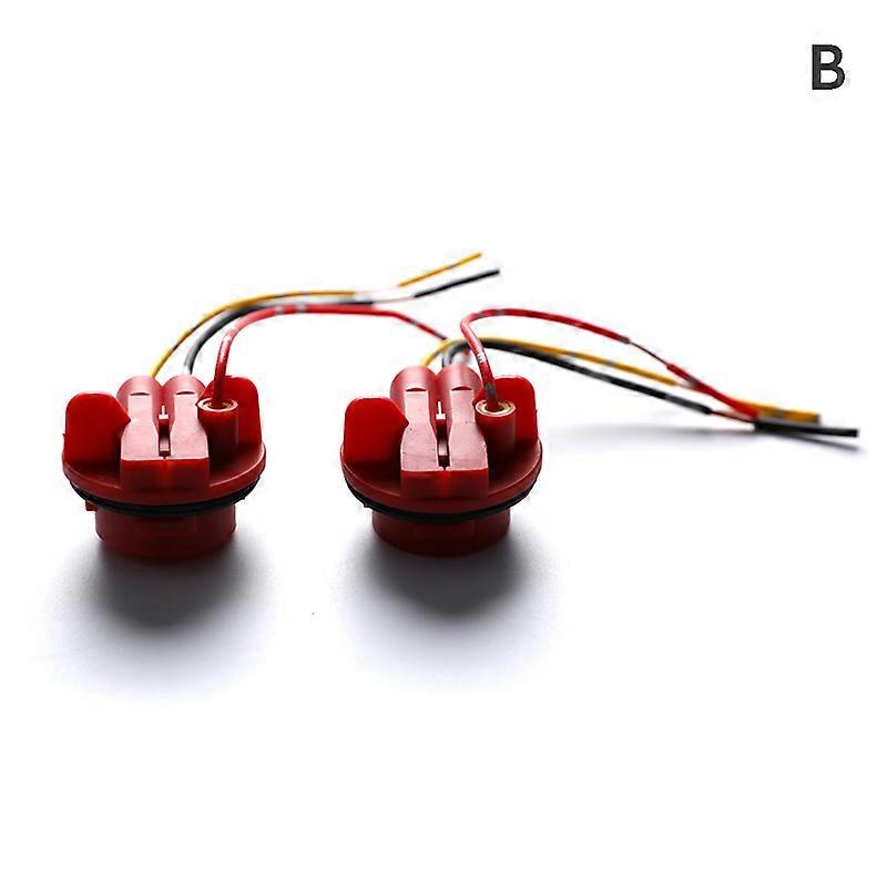 2 Pcs/lot 1157 Bulb Socket BAY15D Lamp Holder P21/5W Adapter Base Connector For Brake Light/Turn Signal Light Bulb Plastic Car