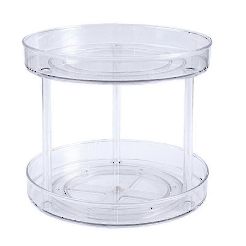 Transparent Turntabletiered Rotating Kitchen Spice Organizer For Cabinets Pantry