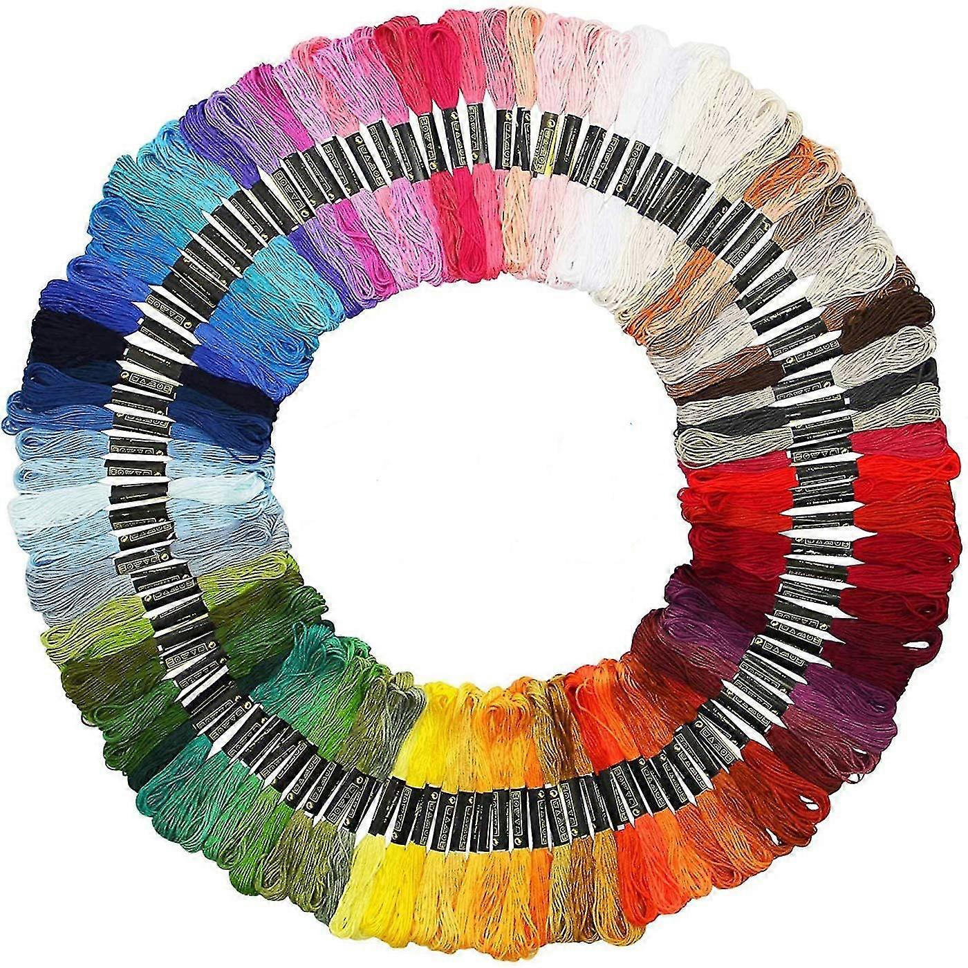 Rainbow Color Embroidery Floss Stitch Thread