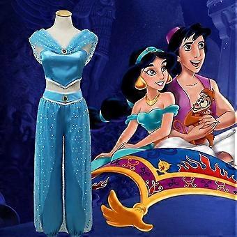 Aladdin Jasmine Princess Costume Dress Up Carnivals Halloween Props Adults  Outfits_y S High Quality | Fruugo FI