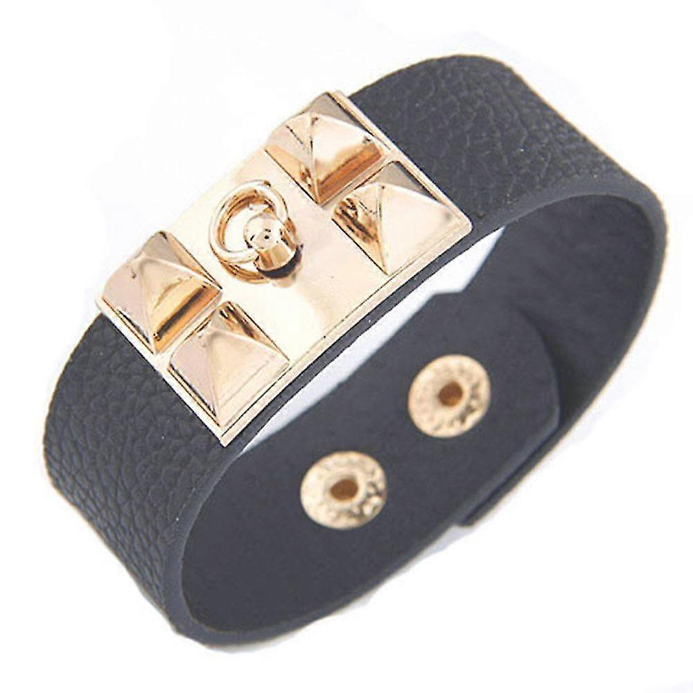 Brățară din piele nituri metalice