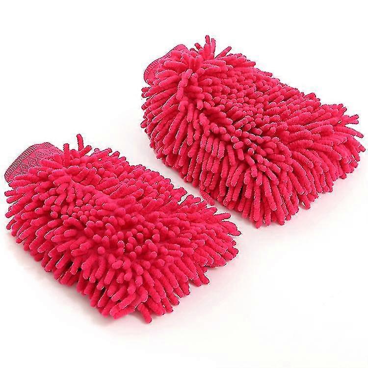 Autowäsche Toolpink Mikrofaser Waschhandschuh, 2er Pack