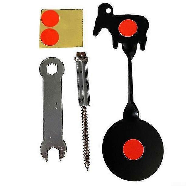 Stainless Steel Metal Practice Target, Shooting Target Bullseye Spinning Targets For Hunting Reactive Training Aid Tool