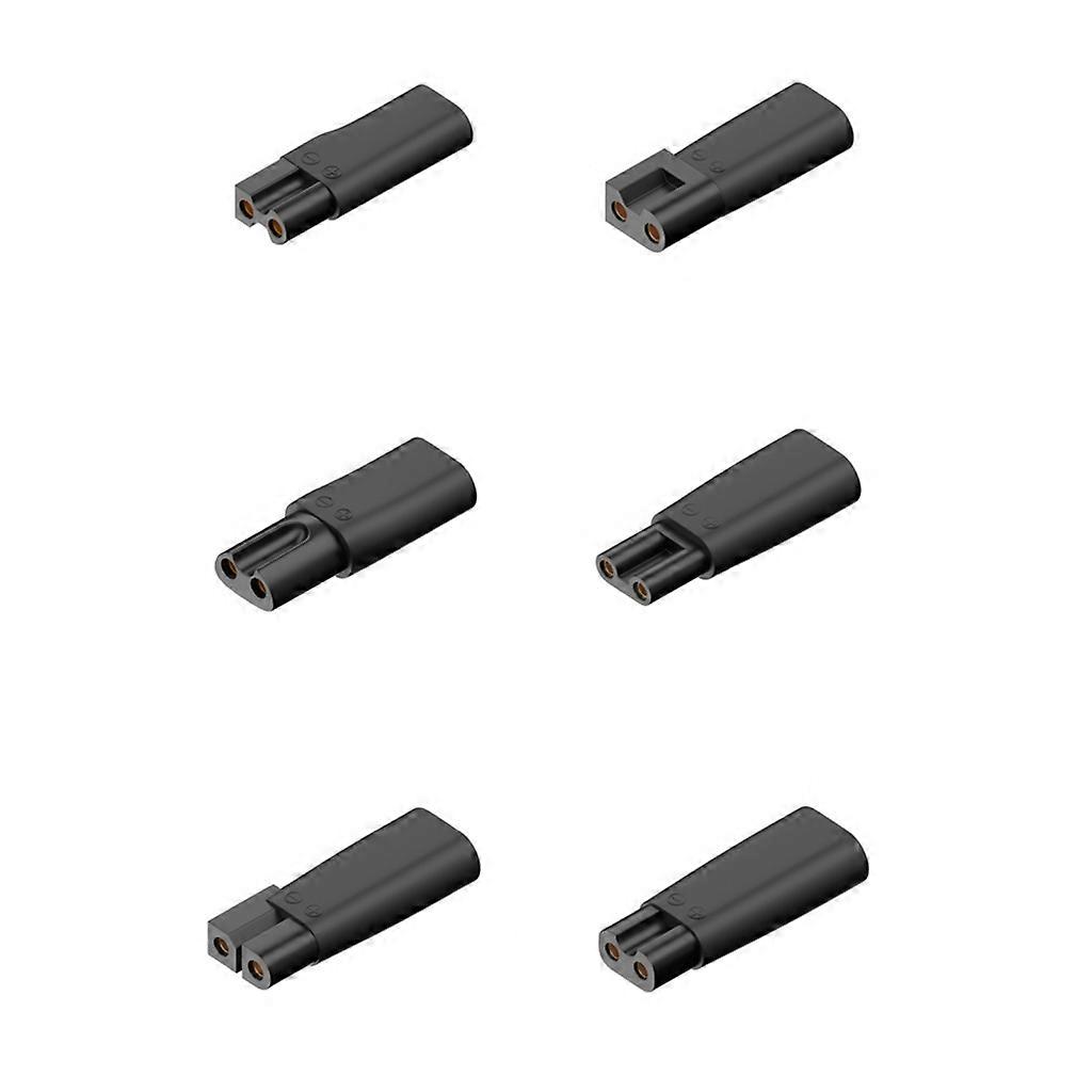 6Deler erstatningslader adapter type-C hårklipping strømadapterplugger