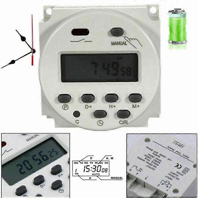 New LCD Digital Timer Programmable Control Power Timer AC/DC 12V 16A Time Switch Relay