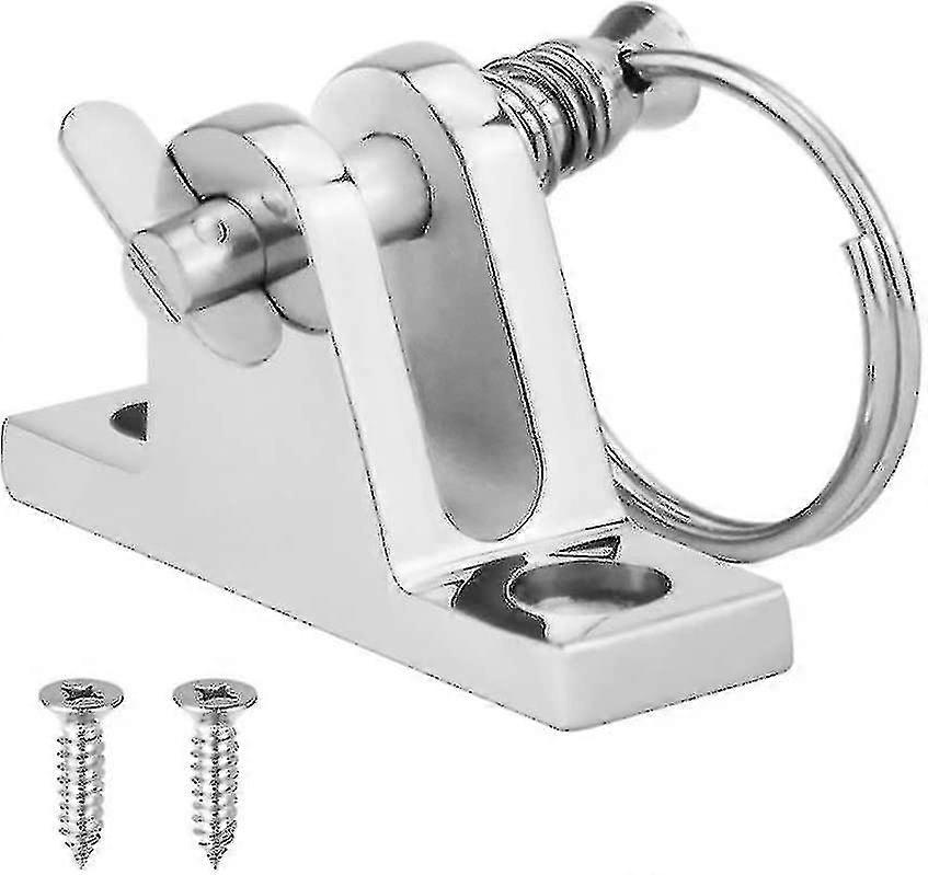 Stainless Steel Boat Deck Hinge Hardware Boat Awning Accessory Boat Top Canopy Fitting (silver1pc)