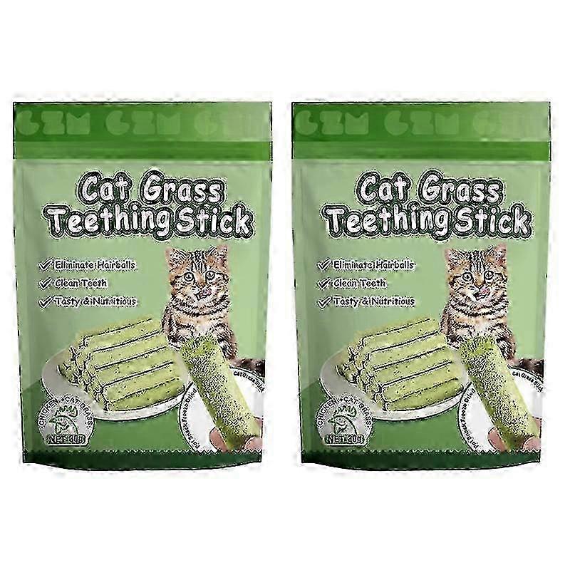 猫の草の歯の粉砕棒ペットのスナックの毛玉の取り外し軽度の毛の列食べる準備ができて猫の赤ん坊の猫の歯のクリーニング棒6/12/18pcs