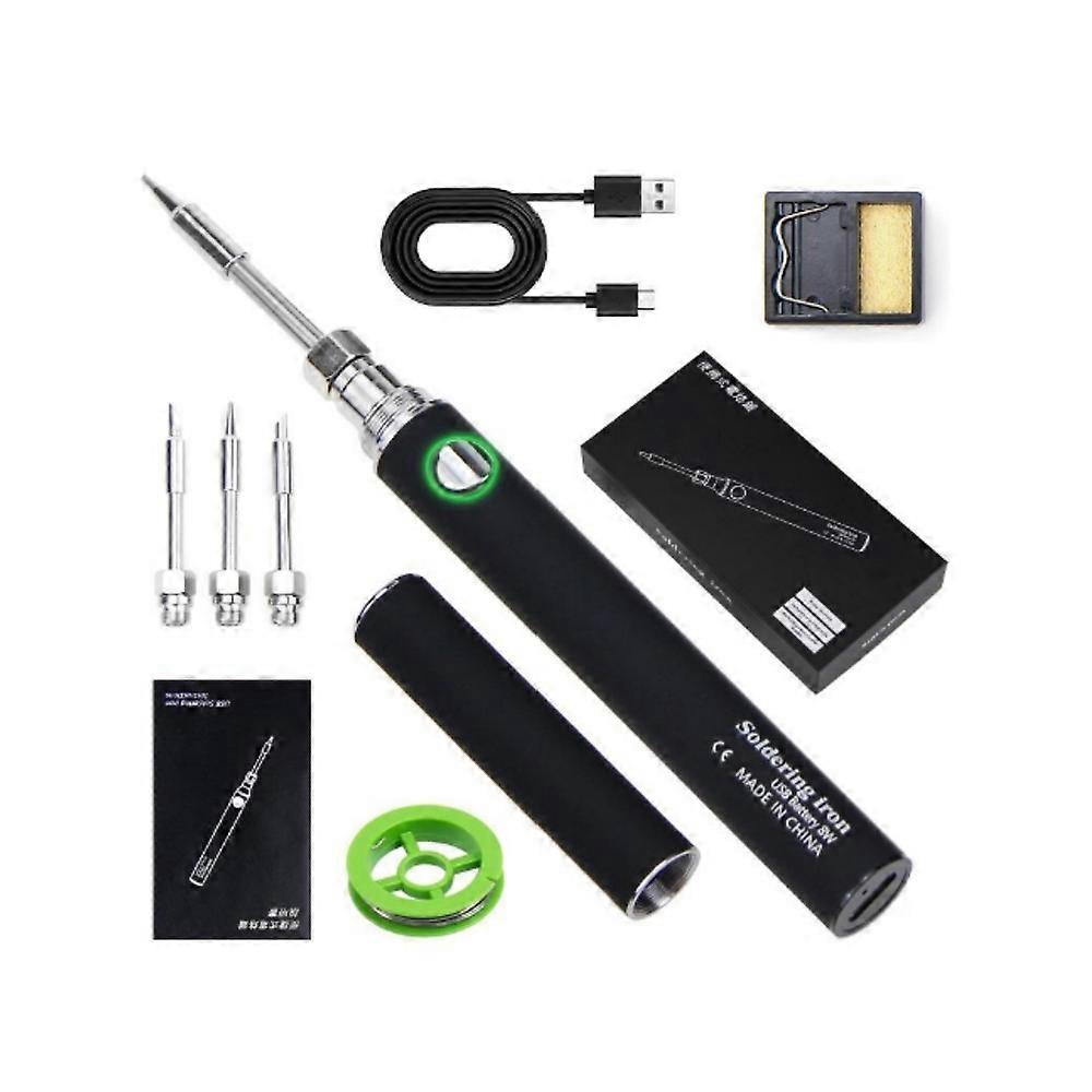 Wireless Portable Soldering Iron Kit, Rechargeable Soldering Pen with Iron Tip