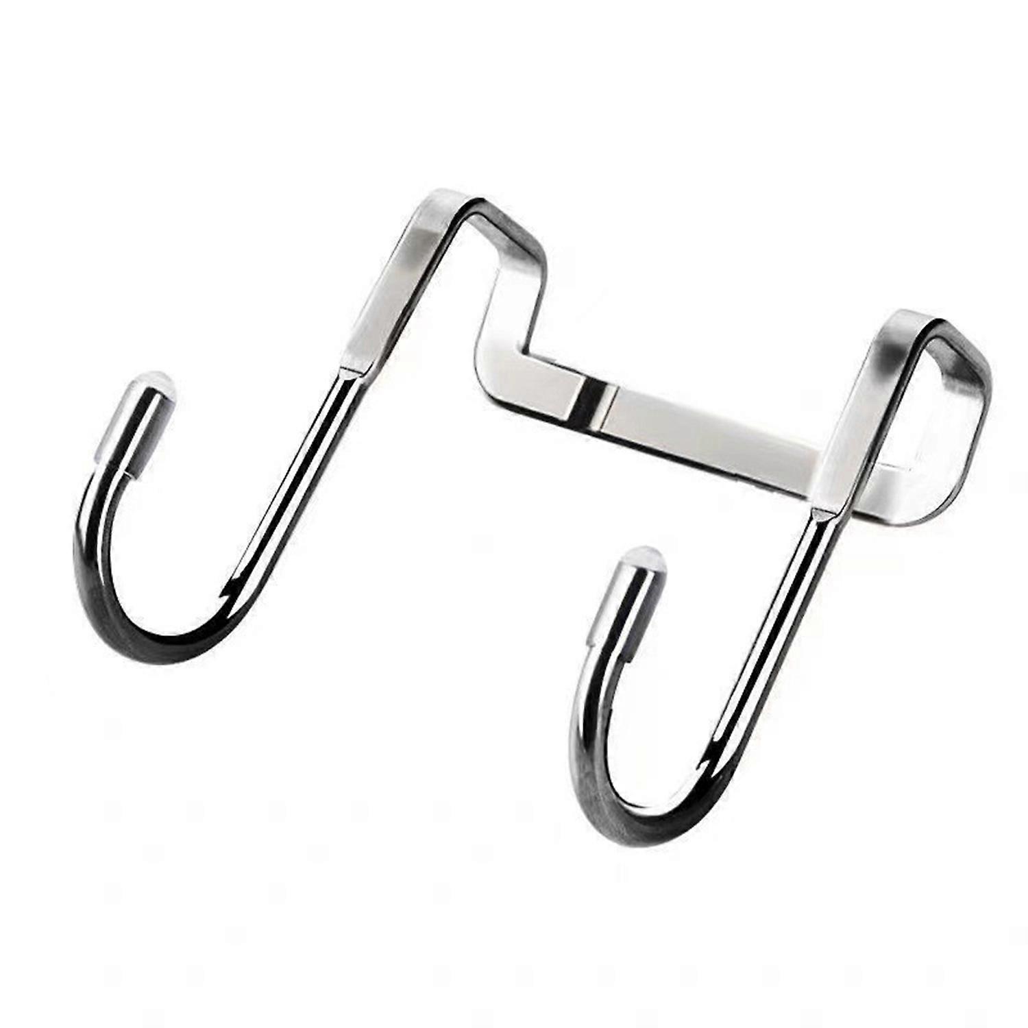 Door Hook Stainless Steel S-Shape Double Hook Rust-Resistant Durable Towel Coat Hanger for Kitchen